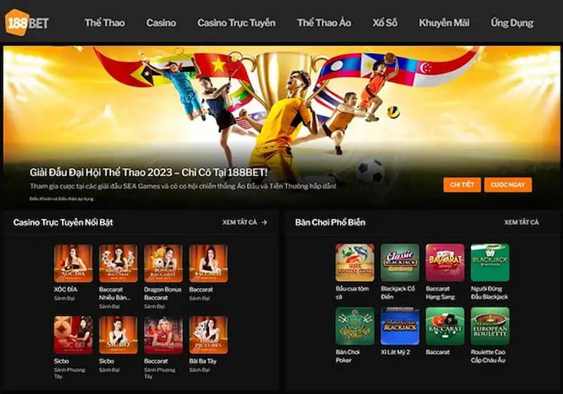 188BET - Nhà Cái Quốc Tế Uy Tín Hàng Đầu 2025 26 Đa dạng tỷ lệ cược